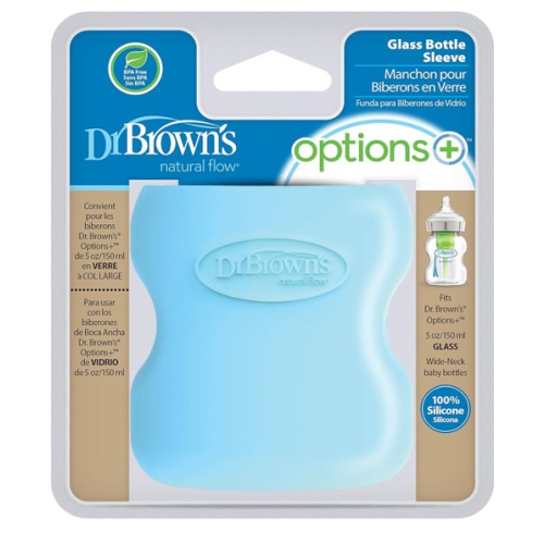 Dr. Brown's Natural Flow® Options+™ Wide-Neck Glass Bottle Silicone Sleeves - 5oz
