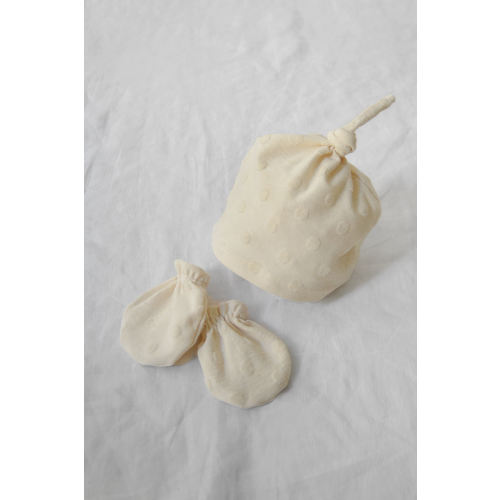 Organic Cotton Hat Mona and No Scratch Mittens