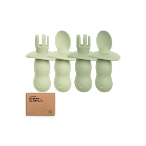 2-Sets Prep Baby Spoons & Forks Set