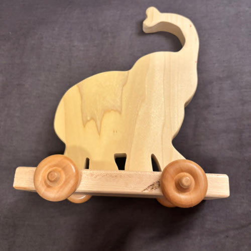 Wooden Toy Car - Elephant - Personalized - Handmade Montessori Toy - Handmade Wooden Toys and Puzzles for Children – Little Wooden Wonders