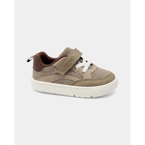 Baby Boy Every Step® First Walker Casual Shoes - Khaki/White - Carter's | Carter's