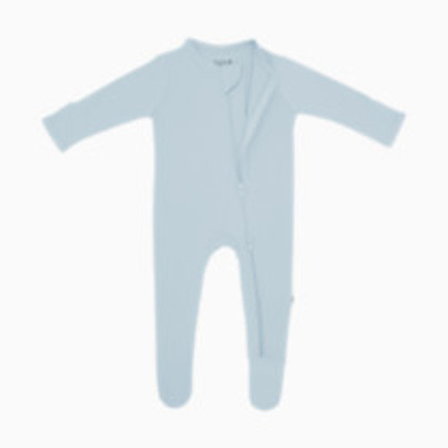 Kyte Baby Zipper Footie (NB, Fog)
