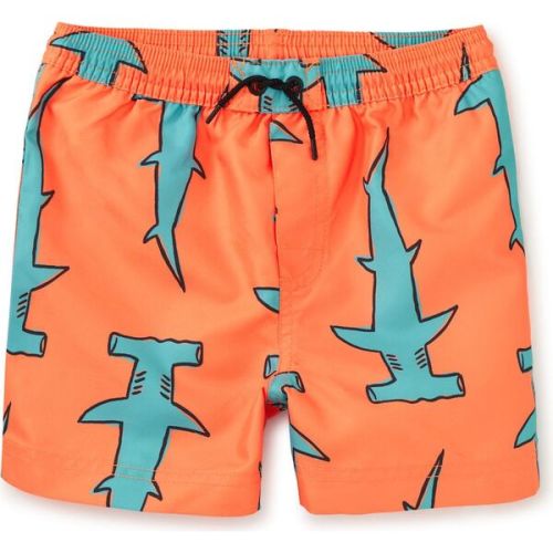Shortie Swim Trunks, Hammerhead Sharks - Tea Collection | Maisonette