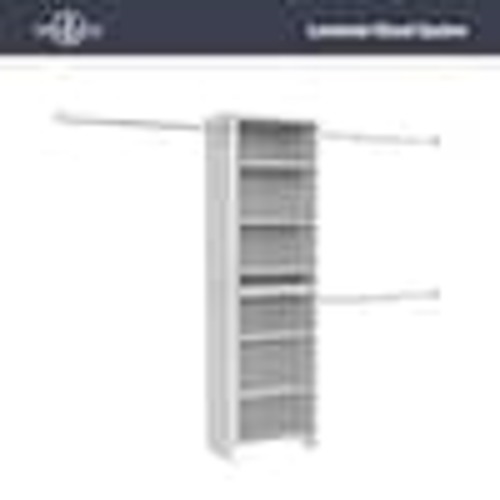 ClosetMaid Impressions Standard 60 in. W - 120 in. W White Wood Closet System 14865
