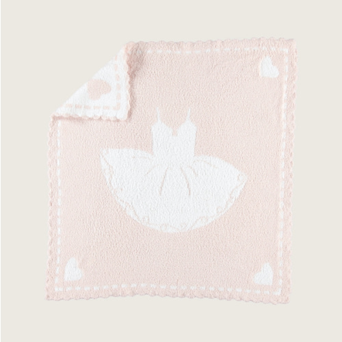 CozyChic® Scalloped Receiving Blanket (Pink Tutu)