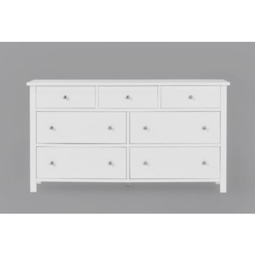 Felipe White 7-Drawer Dresser
