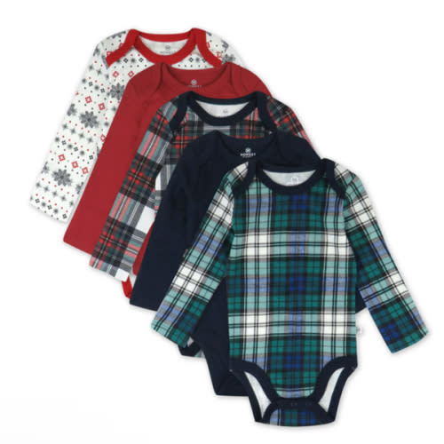 5-Pack Organic Cotton Long Sleeve Bodysuits | Honest Baby Clothing