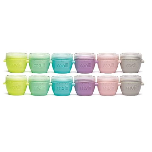 melii Snap & Go Baby Food Storage Containers with lids, Snack Containers, Freezer safe - Set of 12, 2oz - 2oz - 12 Pack