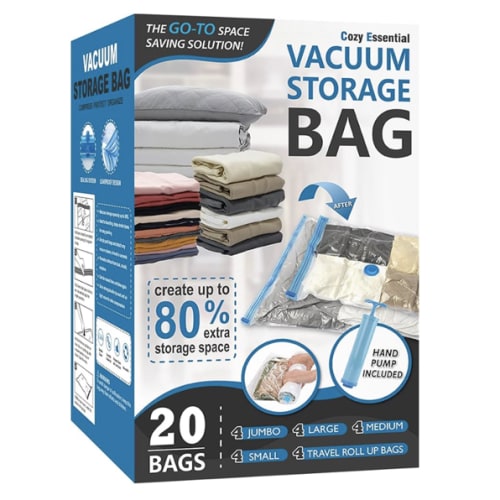 Cozy Essential Vacuum Storage Bags (20-pack)