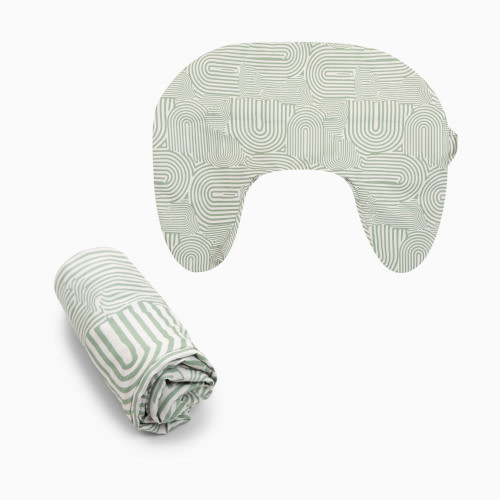 Boppy Nursing Pillow Cover - Sage Green Retro Arches