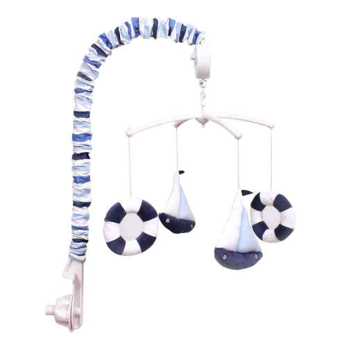 Bacati - Little Sailor Musical Baby Crib Mobile