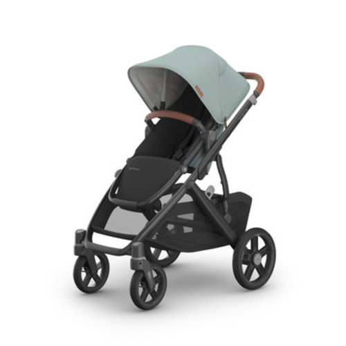 UPPAbaby Vista V3 Stroller - Kenzi - Mystic Aqua | Carbon Frame | Saddle Leather - Bambi Baby Store