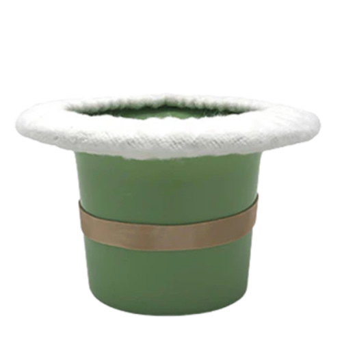Top Hat Potty (with cozy and band) (sage green)