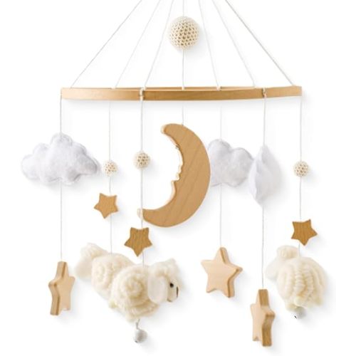 Baby Crib Mobile | Baby Mobile for Crib | Boho Baby Shower Set for Infant Bedroom Hanging Decoration | Bassinet Mobile Toy for Baby Boys and Girls Crib Mobile Decor