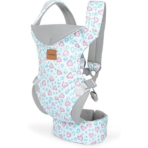 Baby Carrier, Ergonomic Adjustable Toddler Carriers for 7-33 Lbs, Cozy Lightweight Infant Carrier with Neck Support, Baby Chest Carriers with Lumbar Support for Parents (3-36 Months)