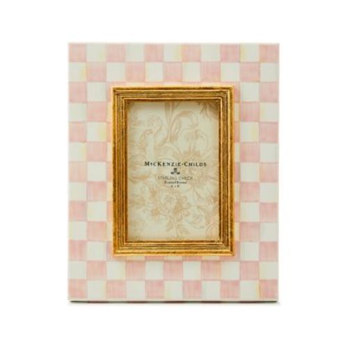 Rosy Check Picture Frame