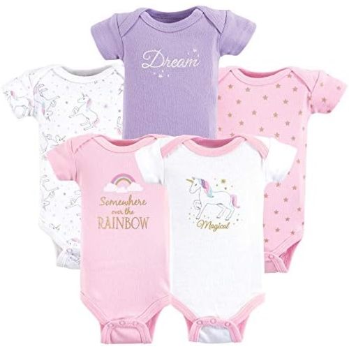 Hudson Baby baby-girls Cotton Preemie Bodysuits