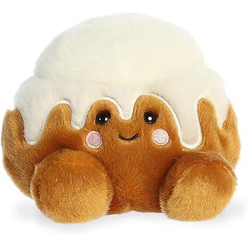 Aurora® Adorable Palm Pals™ Sugary Cinnamon Roll™ Stuffed Animal - Pocket-Sized Play - Collectable Fun - Brown 5 Inches