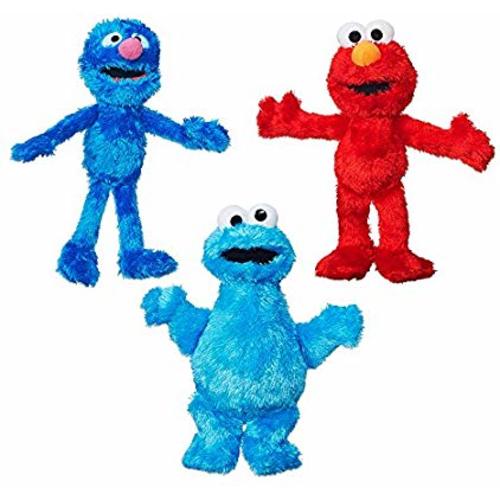 Sesame Street Plush Bundle featuring Elmo, Cookie Monster and Grover, Ages 12 months and up (Amazon Exclusive)
