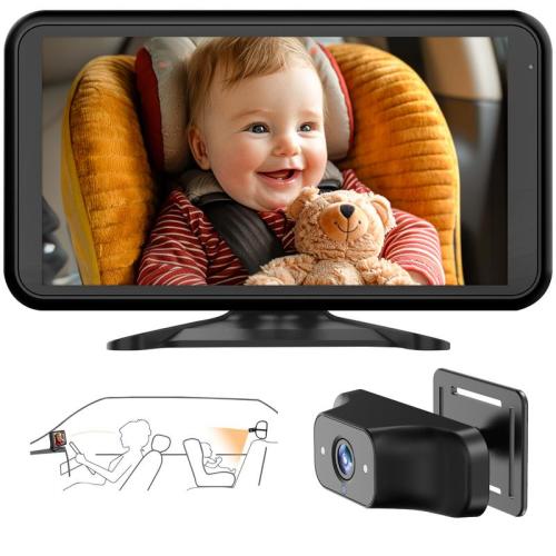 1080p Car Seat Camera with 4.5'' HD Display Night Vision 3X Zoom - TikTok Shop