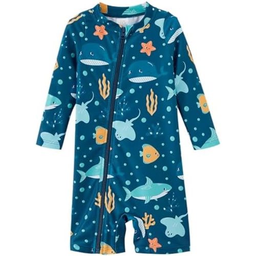 UMELOK Baby Boy Swimsuit UPF 50+ Sun Protection Rash Guard Swimwear