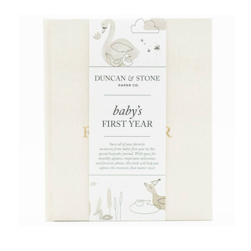 Baby First Year Book - Heirloom Keepsake Baby Memory Book to Record Important Milestones, Favorite Photos & More - Pregnancy Books (Cream,112 Pages)