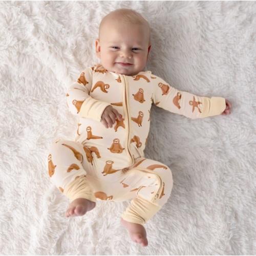 Shaggy Yoga Sloth - Best Baby Bamboo Footies