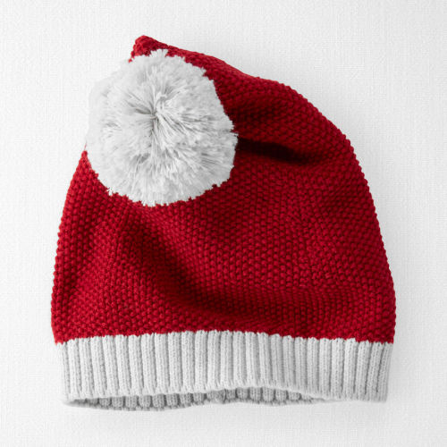 Santa Red Baby Organic Cotton Sweater Knit Santa Hat | Carter’s Oshkosh Canada