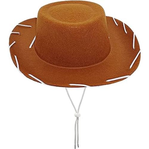 4E's Novelty Child Brown Cowboy Hat for Toddlers & Kids Felt - Kid Cowboy Costume Hat for Boys & Girls Ages 3 4 5 Year Old