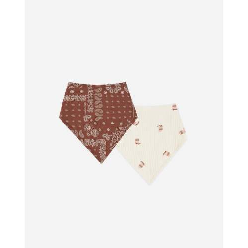 Scarf Bib Set || Boots, Brick Bandana