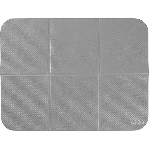 Ubbi Changing Mat, Soft and Comfortable, Easy to Clean and Carry on the go, Yoga-Mat Feel, Gray