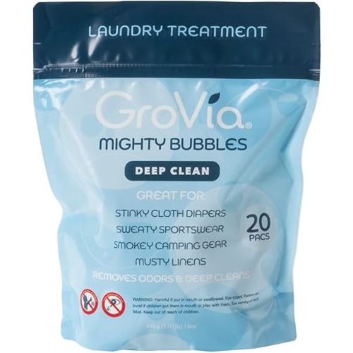 GroVia Mighty Bubbles Deep Clean Laundry Treatment | 20 Count