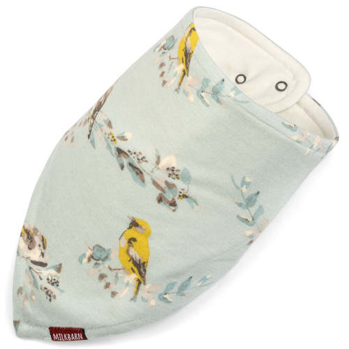 Blue Bird Bamboo Three-Layer Kerchief Bib