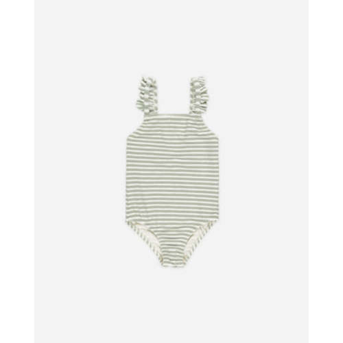 Positano One-piece || Sage Stripe