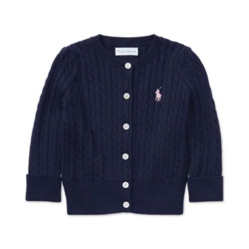 Baby Girls Cable-Knit Cotton Cardigan
