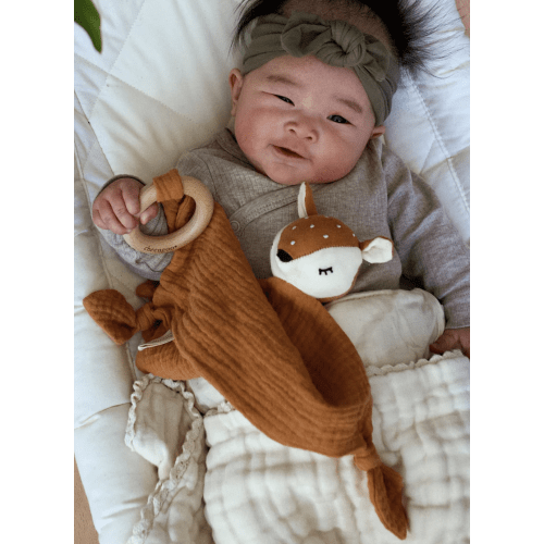 Organic Snuggle Lovie Blanket - Fawn