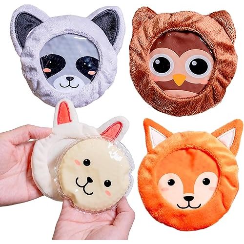 ICEWRAPS Small Ice Packs for Kids Boo Boos | Kids Reusable Ice Packs with Cloth Cover | Baby Ice Pack for Fever Boo Boo