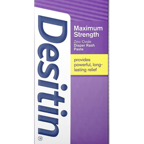 Desitin Maximum Strength Baby Diaper Rash Cream with 40% Zinc Oxide for Treatment, Relief & Prevention, Hypoallergenic, Phthalate- & Paraben-Free Paste, 4.8 oz