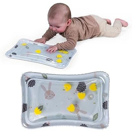Taf Toys Tummy Time Water Mat for Babies - Stimulating Rabbit & Hedgehog Tummy Time Sensory Mat with Water Fill - Baby Tummy Time Play Mat, Water Mat for Babies, Infant Toys