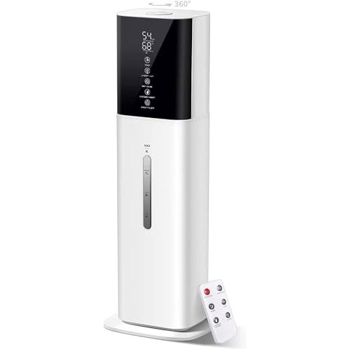 2.11Gal Ultrasonic Cool Mist Humidifier with Timer and Humidistat for Large Rooms - Home, Bedroom, Baby, Adults, Plants