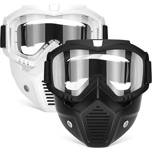 POKONBOY Detachable Masks, Tactical Mask with Goggles Compatible with Nerf Rival, Apollo, Zeus, Khaos, Atlas, & Artemis Blasters Rival Mask