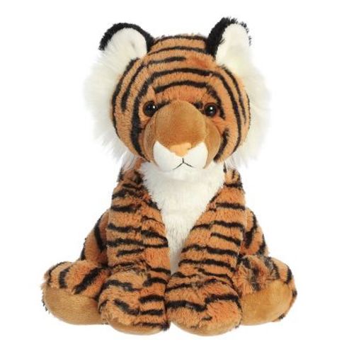 Aurora Medium Bengal Tiger Cuddly Stuffed Animal Brown 11.5"