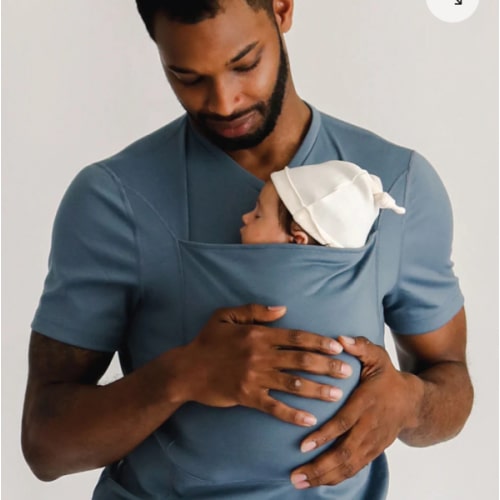 Lalabu Dad Shirt | Original Babywearing T-Shirt with Kangaroo Pouch | Baby Wrap Carrier for Newborns & Infants | Baby Wrap Carrier for Newborns | Essential for new Dads