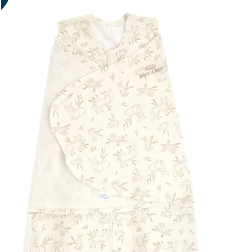 100% Cotton Baby Swaddle Forest Lullaby | Newborn | HALO US