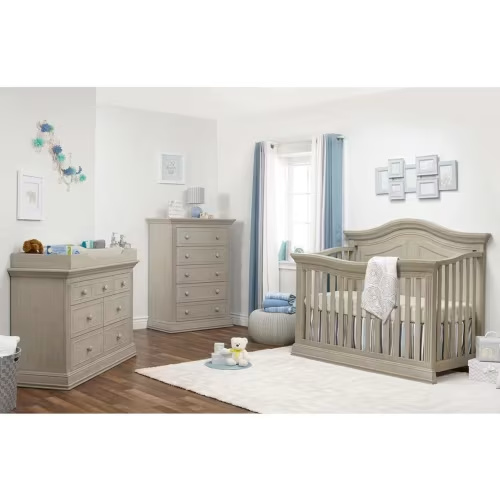 Sorelle Providence 3 Piece Nursery Set in Heritage Fog | Nebraska Furniture Mart