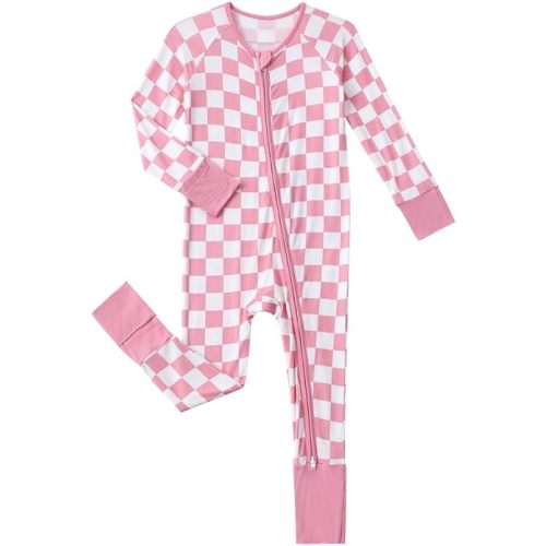 Baby Viscose from Bamboo Pajamas - Infant Boys Girls Footless Zippy Pjs Sleep 'N Play Clothes - One Piece Romper