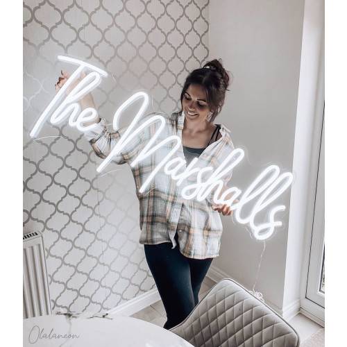 Custom Last Name Neon Sign Wedding for reception, Led Lights Neon Sign Wedding Decor, Neon Sign Custom, Custom Family Name Sign, Home Decor