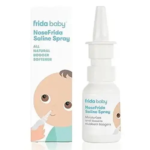 Frida Baby NoseFrida Saline Mist Spray, Baby Saline Nasal Spray Decongestant for Allergy Relief and Congestion Relief to Soften Nasal Passages, 0.68 fl.oz.