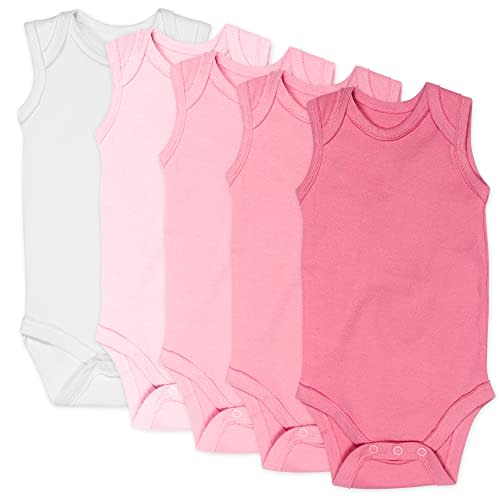 HonestBaby Sleeveless and Cami Bodysuits One-piece 100% Organic Cotton for Baby Boys, Girls, Unisex
