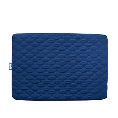Pack and Play Mattress Protector Sheets Fitted Waterproof Pack and Play Mattress Pad Cover, Compatible with Graco Pack n Play & Dream On Me & Pamo Babe, Playpen/Playard Sheet Quilted, Navy, 39" x 27"